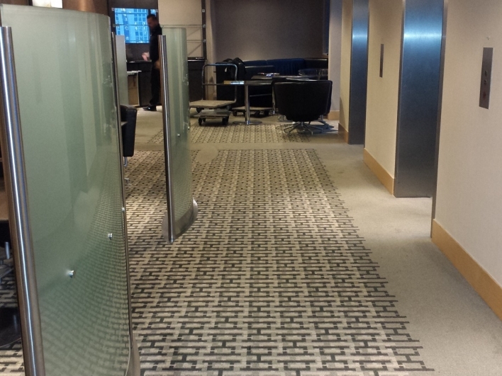 Hilton Frankfurt City Centre Executive Lounge a new carpeted floor resurfacing 11 and 12 floors Executive Lounge