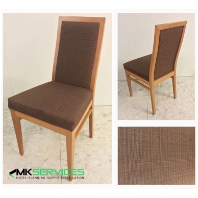 Brown dining chairs